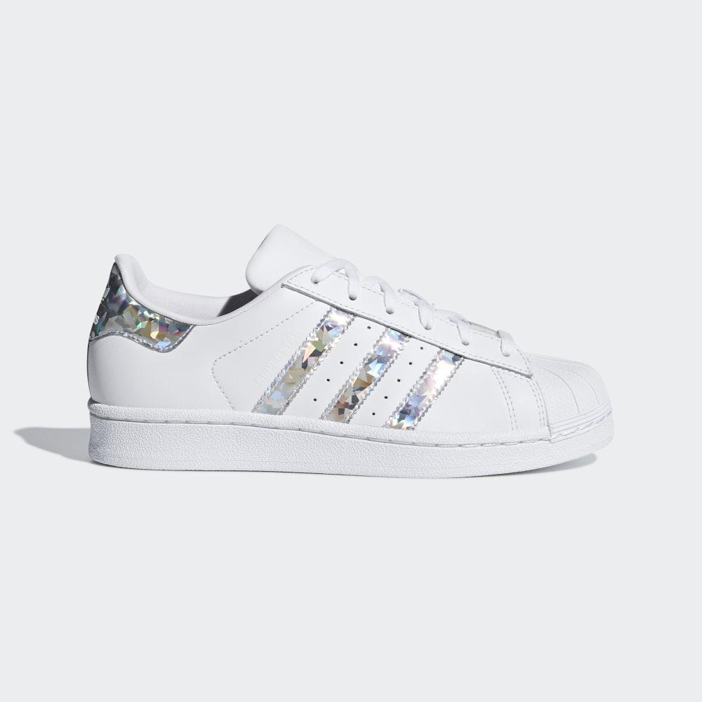 Adidas Boys' Superstar Shell Toe Originals Shoes White Ireland F33889